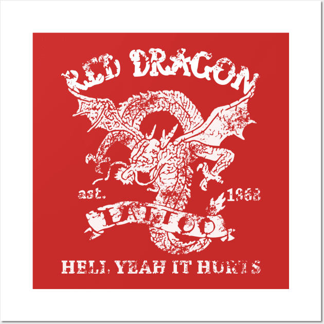 Red Dragon  as worn Dr. House Wall Art by VizRad
